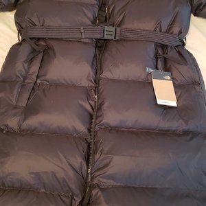 The North Face XL Black Nuptse Long Belt Parka 85% Goose Down.  BNWT.